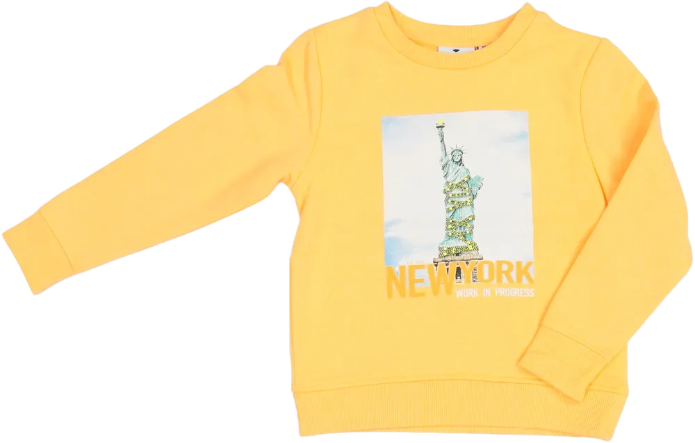 Sárga (narancs) Tom Tailor Pulóver EU 122 / UK 7 év / US 7 év/M