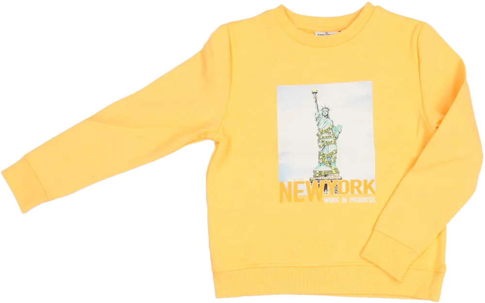 Sárga (narancs) Tom Tailor Pulóver EU 134 / UK 9 év / US 9 év/L