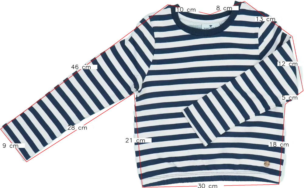 Fehér Tom Tailor Pulóver EU 110 / UK 5 év / US 5 év/XS