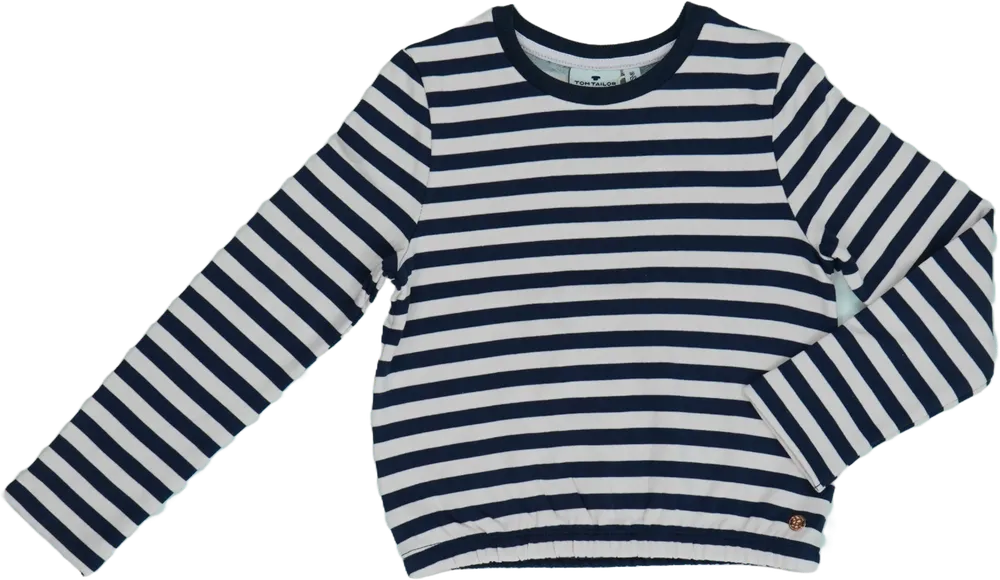 Fehér Tom Tailor Pulóver EU 122 / UK 7 év / US 7 év/M