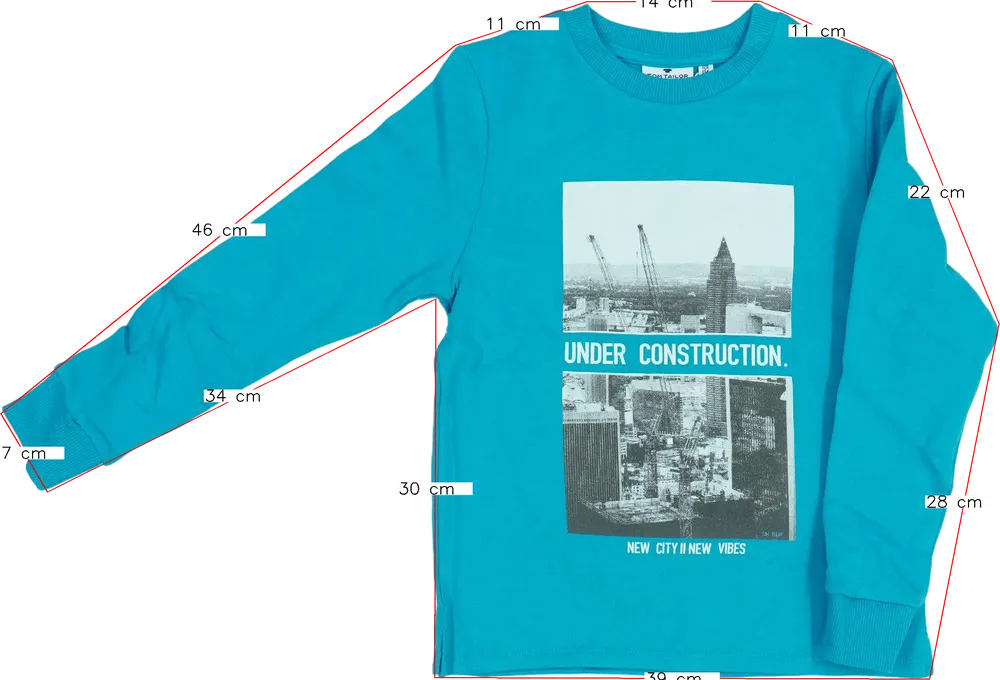 Kék Tom Tailor Pulóver EU 134 / UK 9 év / US 9 év/L