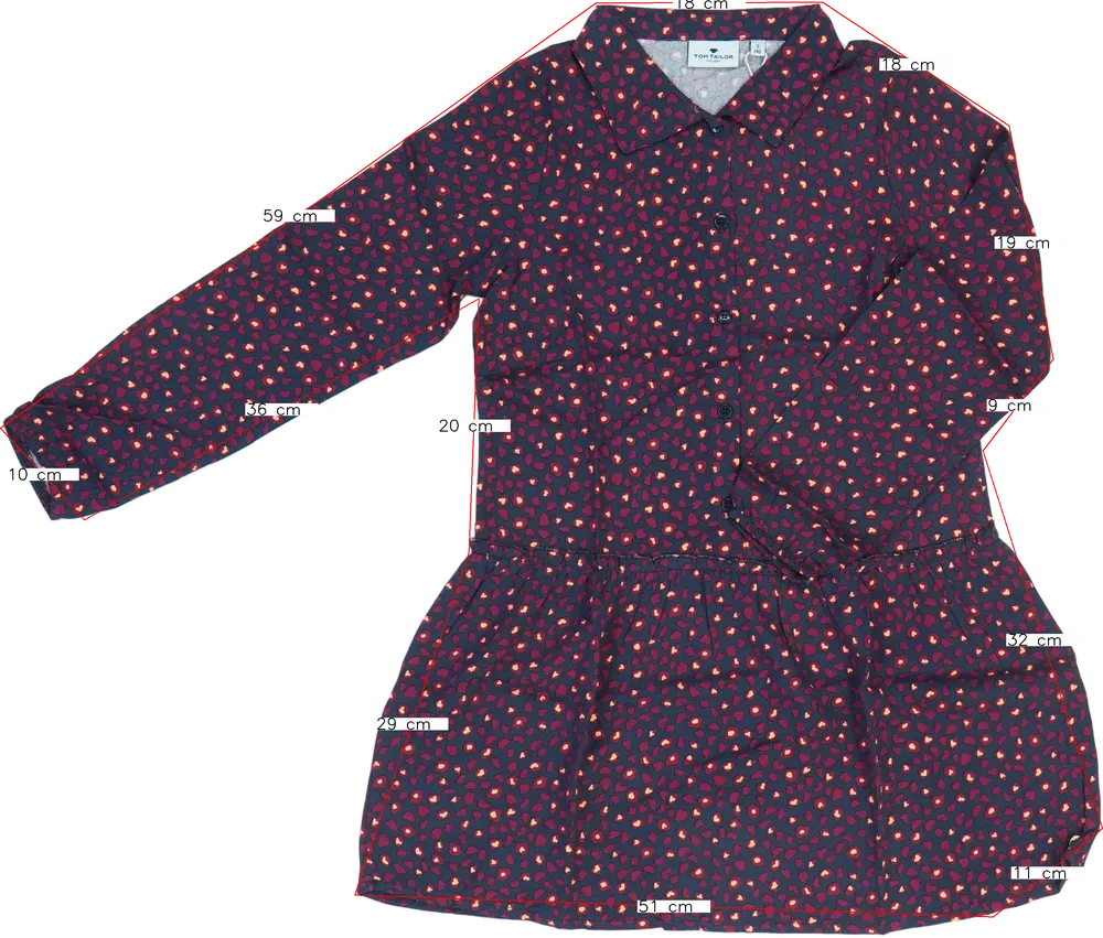 Szürke Tom Tailor Ruha EU 140 / UK 10 év / US 10 év/L