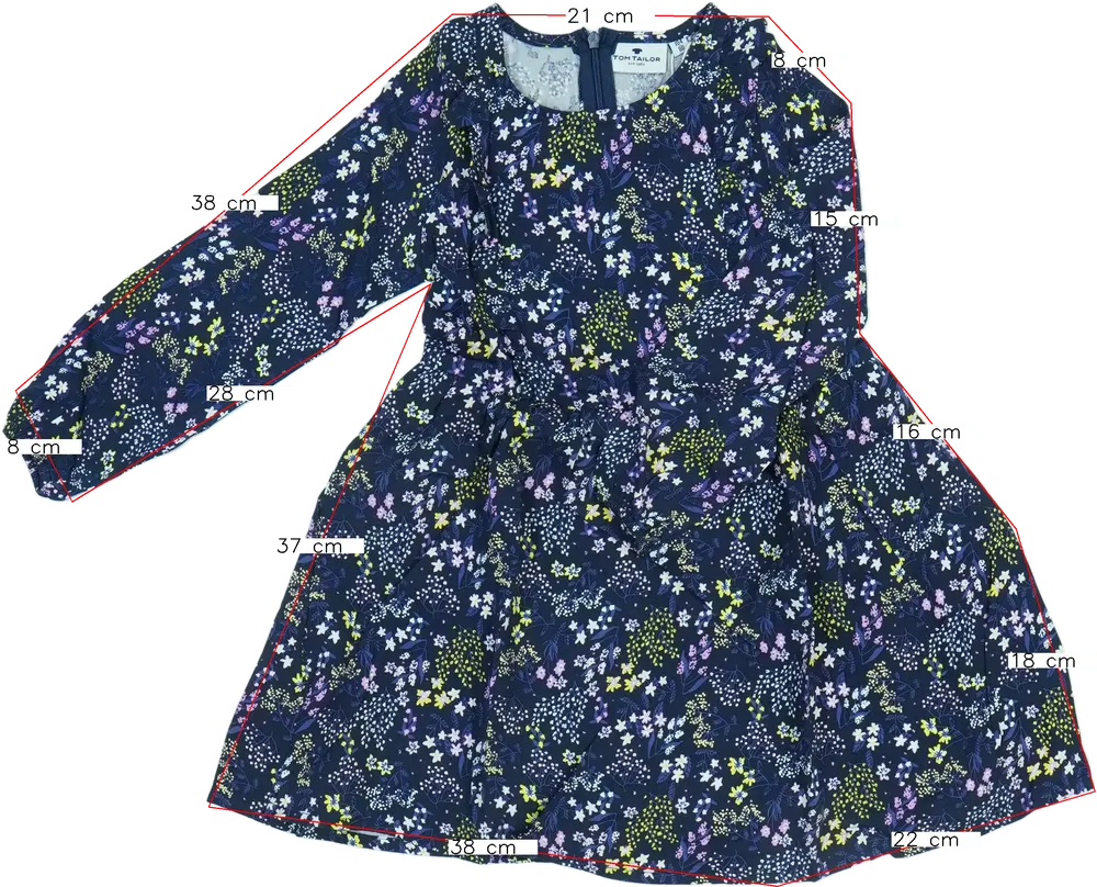 Kék Tom Tailor Ruha EU 110 / UK 5 év / US 5 év/XS