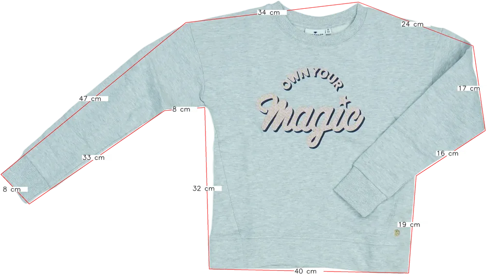 Szürke Tom Tailor Pulóver EU 152 / UK 12 év / US 12 év/L