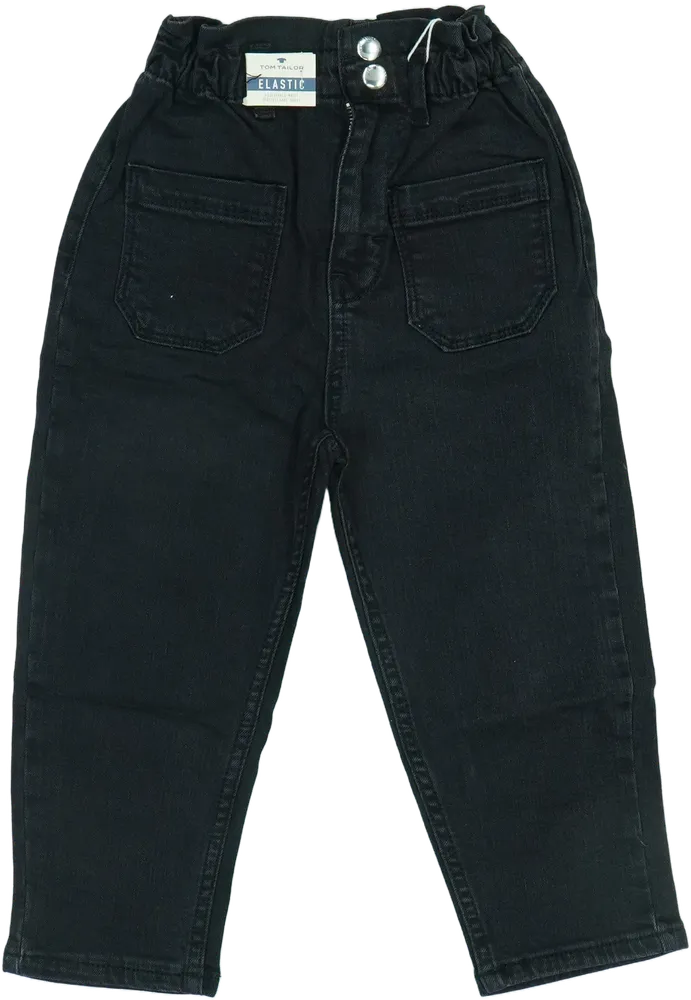 Fekete Tom Tailor Farmernadrág EU 104 / UK 4 év / US 4T/XS