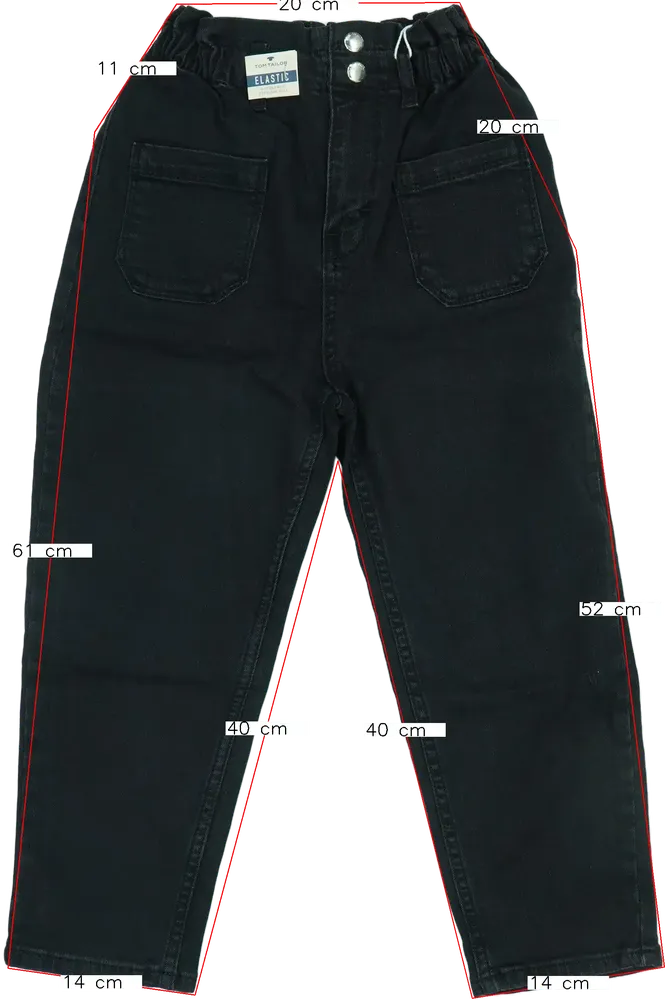 Fekete Tom Tailor Farmernadrág EU 116 / UK 6 év / US 6 év/S