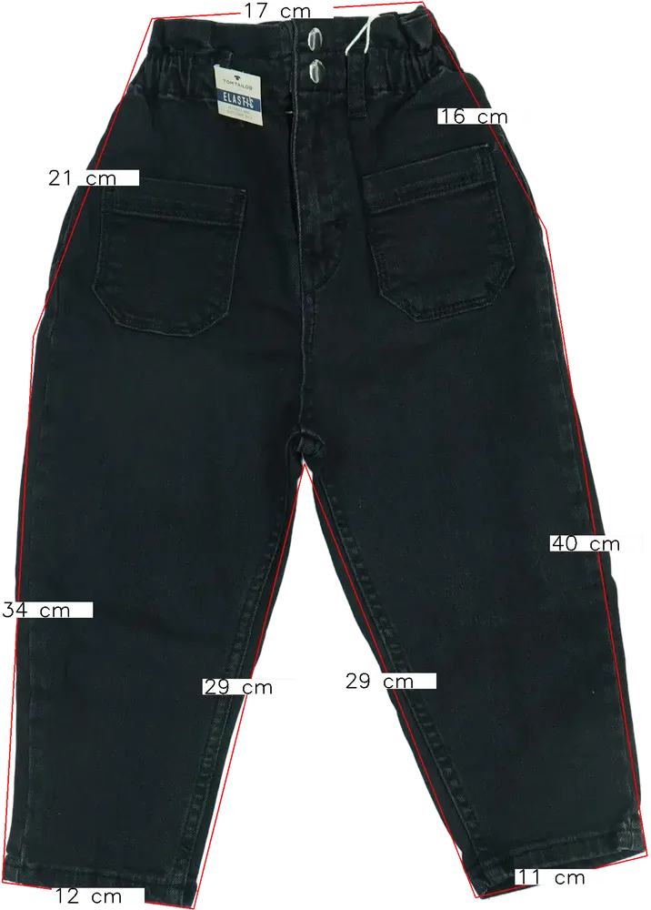 Fekete Tom Tailor Farmernadrág EU 92 / UK 2 év / US 2T