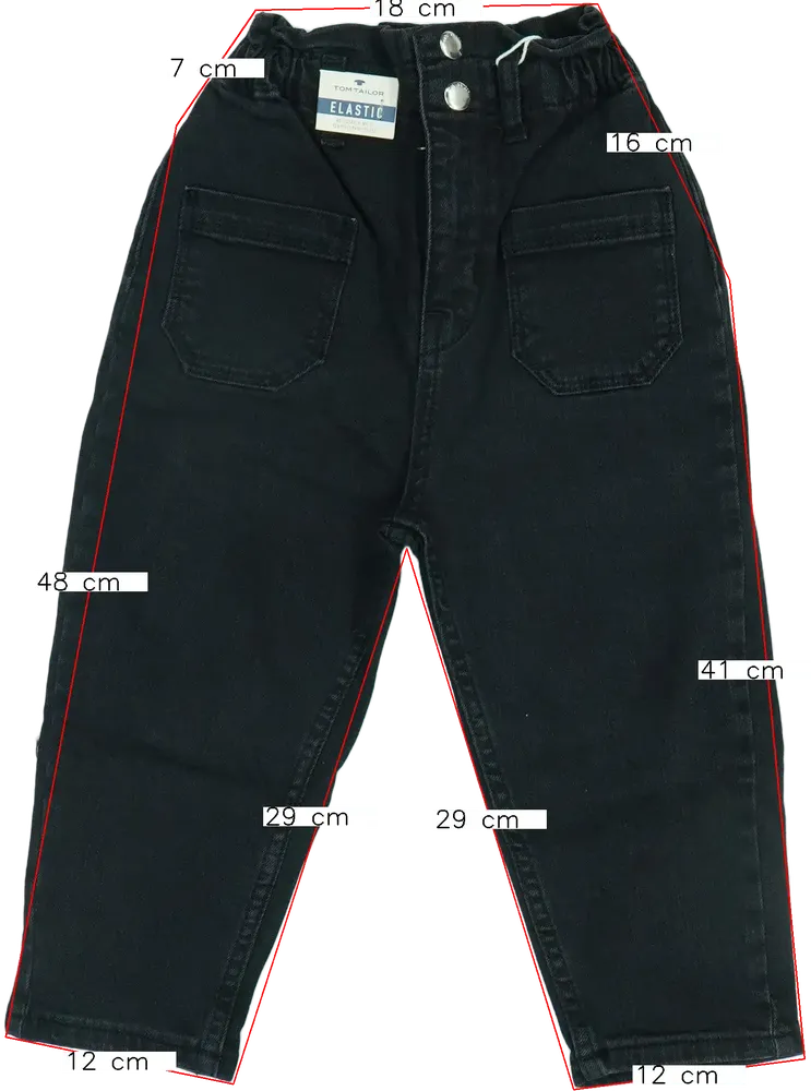 Fekete Tom Tailor Farmernadrág EU 98 / UK 3 év / US 3T