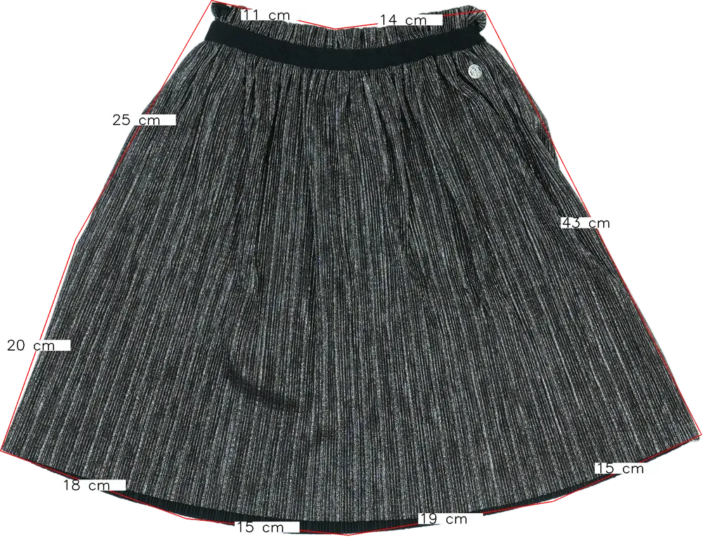 Ezüst Tom Tailor Szoknya EU 128 / UK 8 év / US 8 év/M