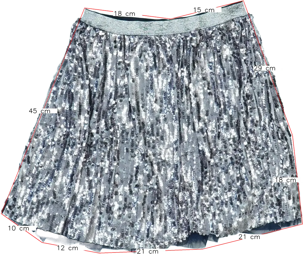 Ezüst Tom Tailor Szoknya EU 176 / UK 16 év / US XL