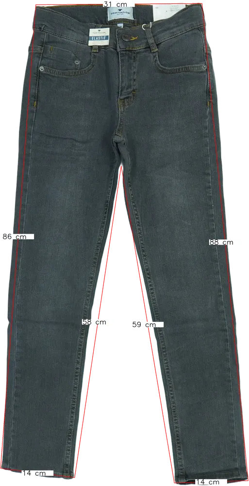 Szürke Tom Tailor Farmernadrág EU 146 / UK 11 év / US 12 év/L