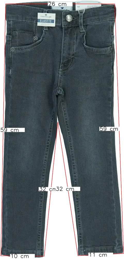Szürke Tom Tailor Farmernadrág EU 104 / UK 4 év / US 4T/XS