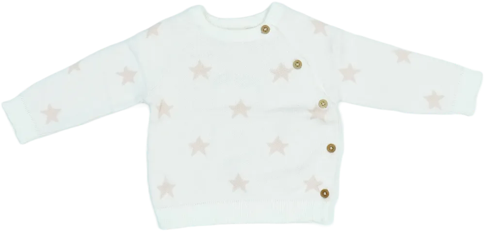 Rózsaszín Alana Kötött pulcsi EU 68 / UK 3-6 hónap / US 3-6 hónap