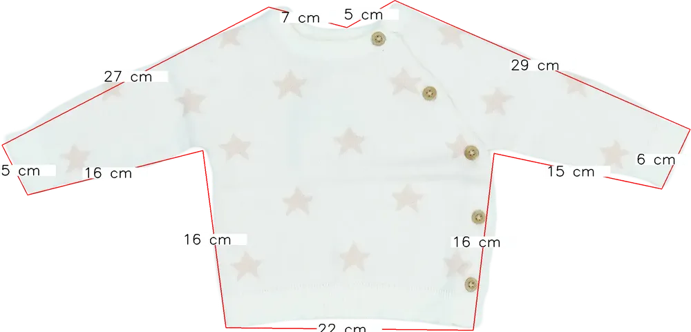 Rózsaszín Alana Kötött pulcsi EU 62 / UK 0-3 hónap / US 0-3 hónap