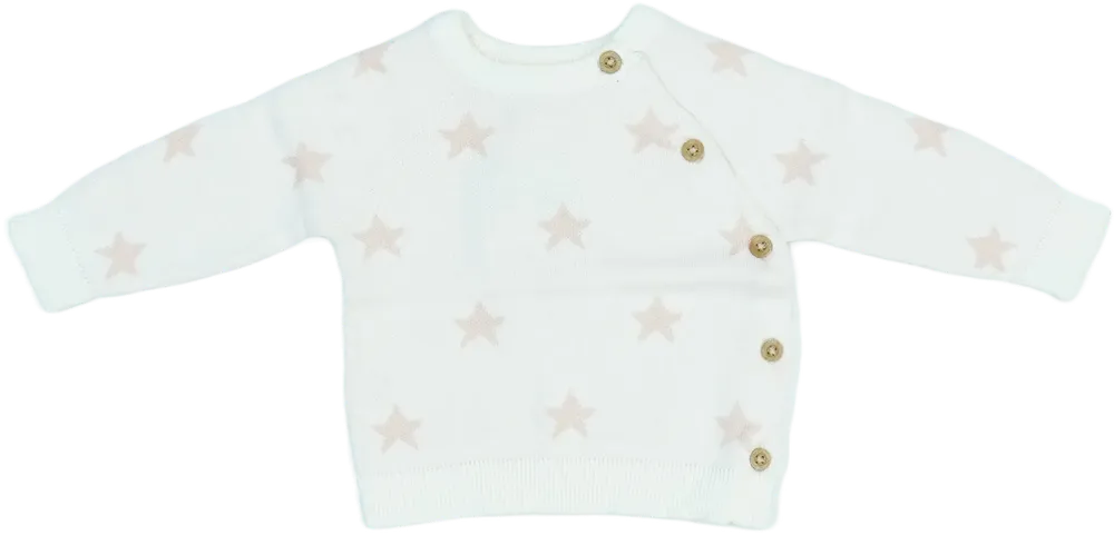 Rózsaszín Alana Kötött pulcsi EU 62 / UK 0-3 hónap / US 0-3 hónap