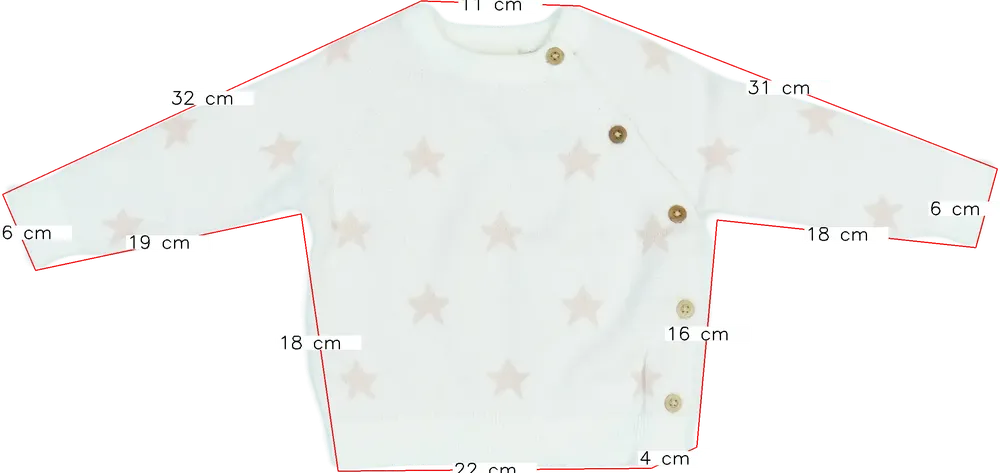 Rózsaszín Alana Kötött pulcsi EU 74 / UK 6-9 hónap / US 6-9 hónap