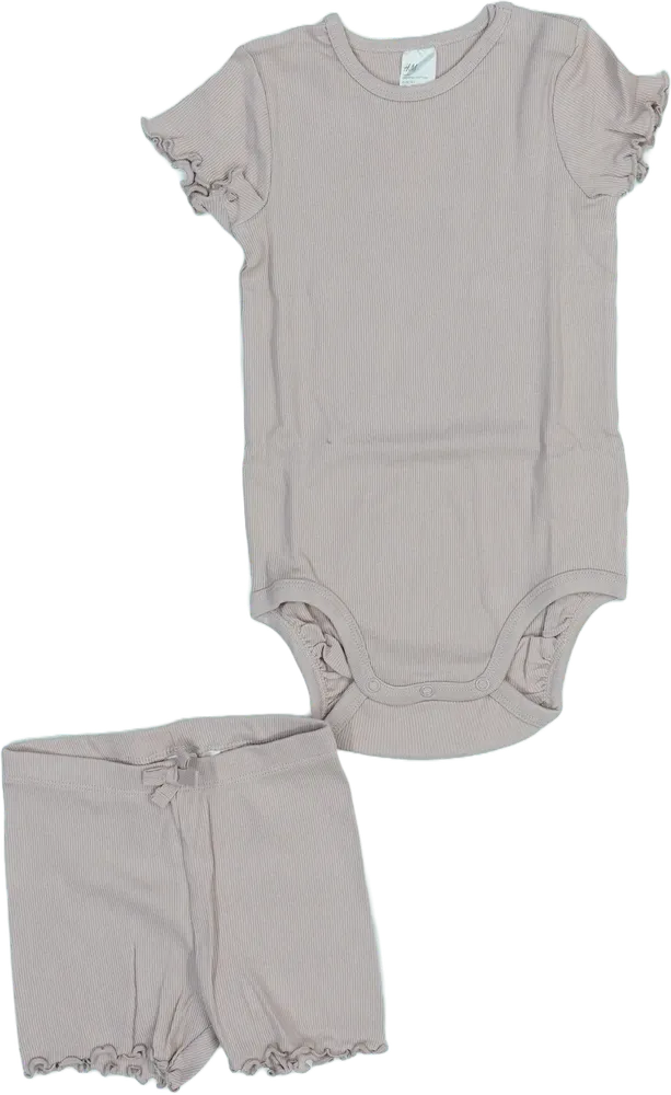 Rózsaszín H&amp;M 2 részes szett - Felsőruházat és nadrág EU 92 / UK 2 év / US 2T