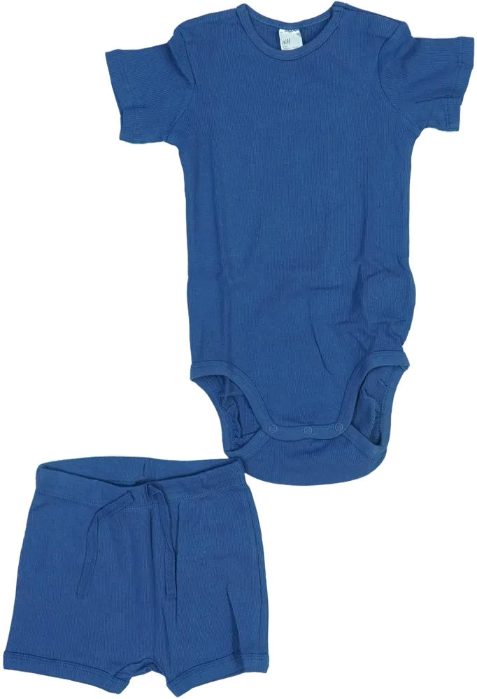 Blue H&amp;M 2-piece set - Top &amp; Bottom EU 92 / UK 2 years / US 2T