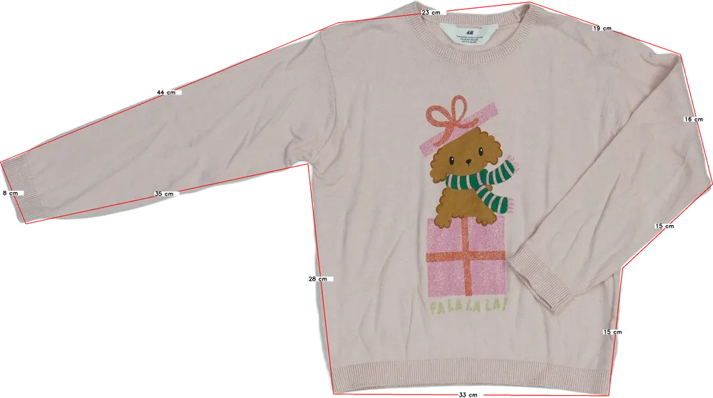 Rózsaszín H&amp;M Kötött pulcsi EU 128 / UK 8 év / US 8 év/M