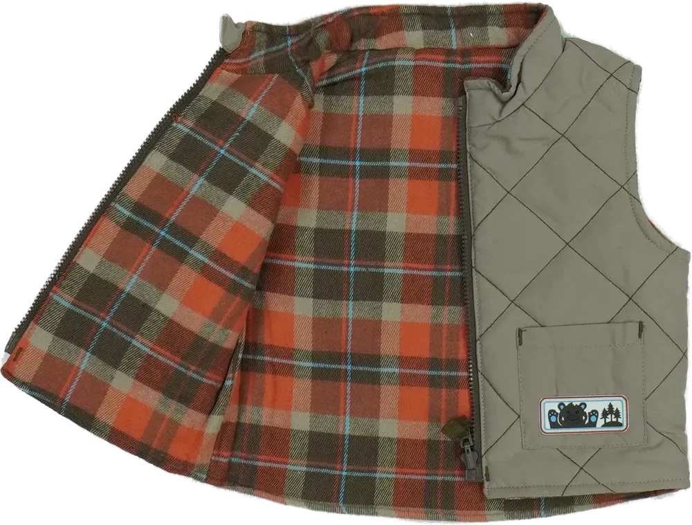 Barna Please Mum Mellény EU 68 / UK 3-6 hónap / US 3-6 hónap