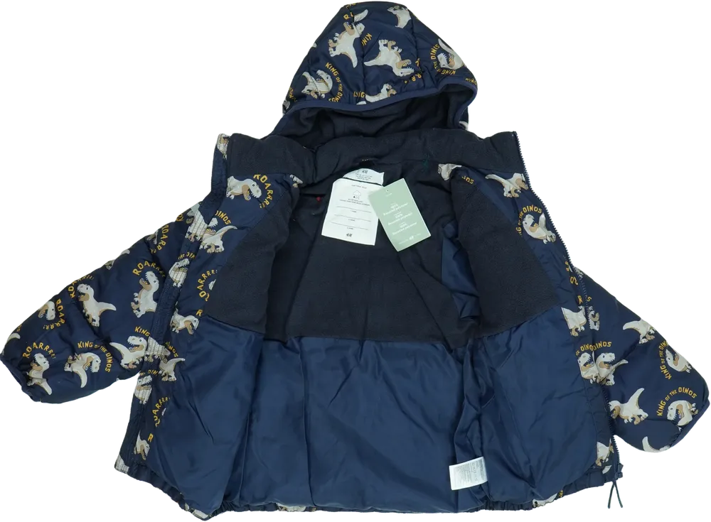 Kék H&amp;M Télikabát EU 122 / UK 7 év / US 7 év/M