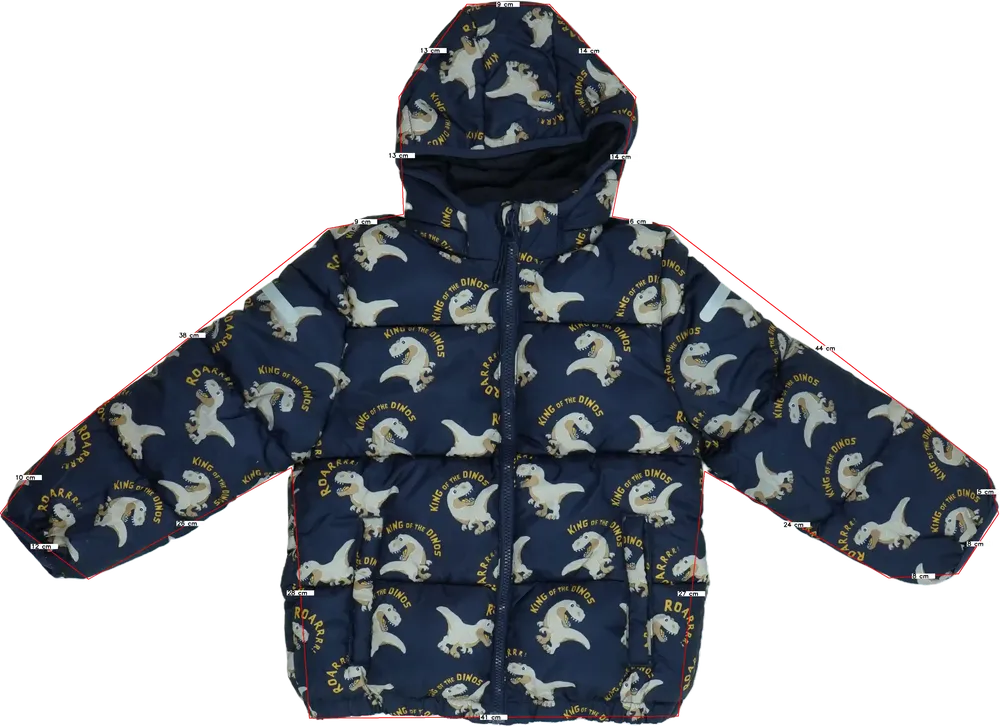 Kék H&amp;M Télikabát EU 122 / UK 7 év / US 7 év/M