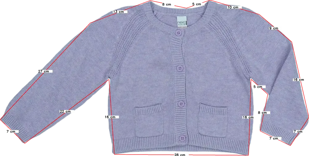 Lila Next Kardigán EU 86 / UK 12-18 hónap / US 18 hónap
