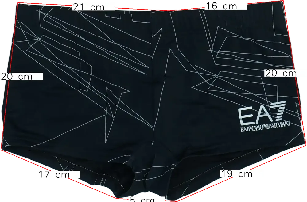 Fekete Emporio Armani Fürdőnadrág EU 170 / UK 15 év / US XL