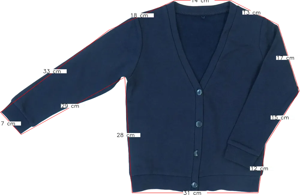 Kék George Kardigán EU 116 / UK 6 év / US 6 év/S