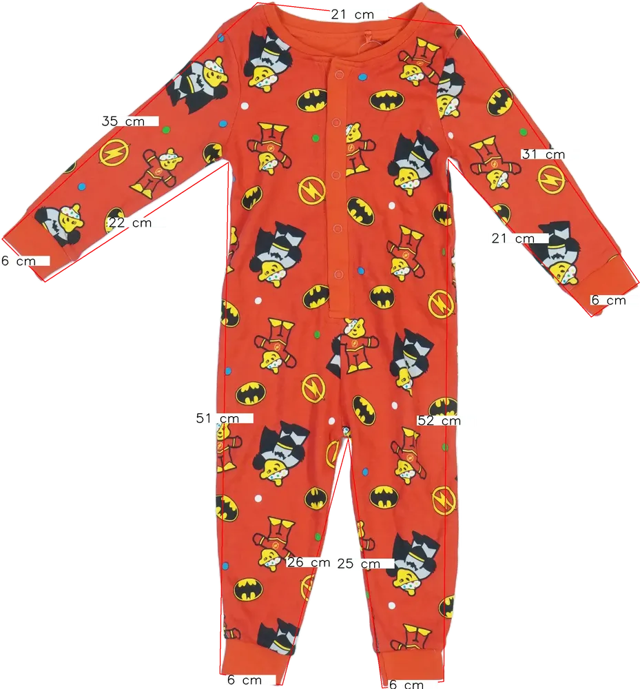 Piros George Pizsama overál EU 86 / UK 12-18 hónap / US 18 hónap