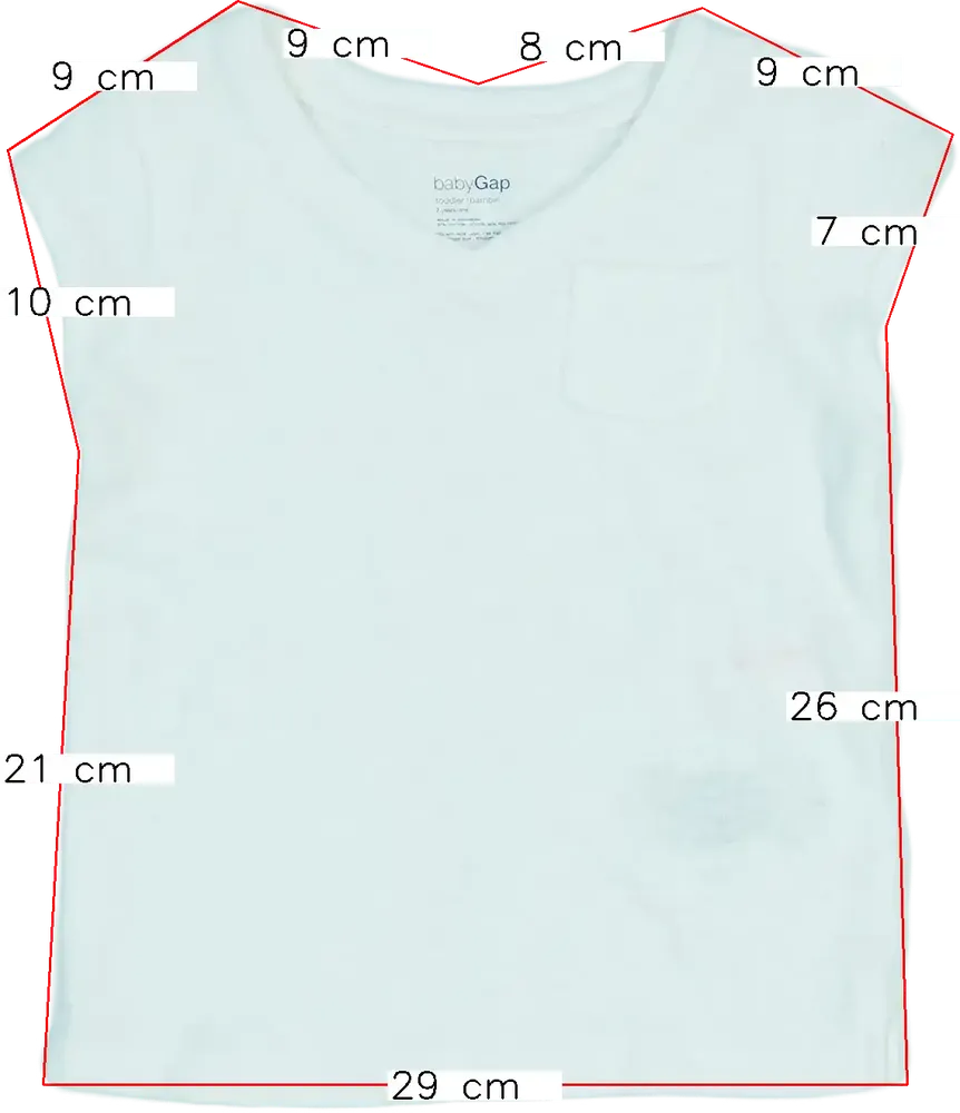 Fehér GAP Póló EU 92 / UK 2 év / US 2T