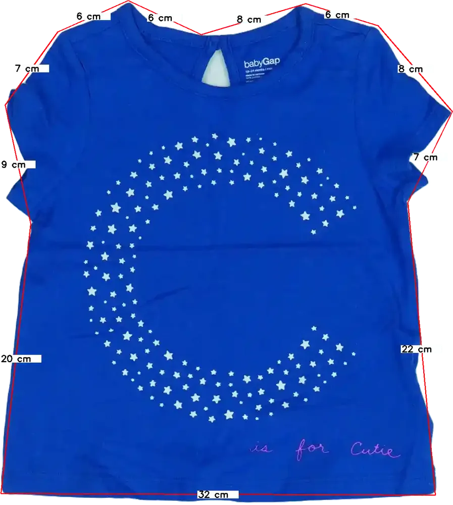 Kék GAP Póló EU 92 / UK 2 év / US 2T