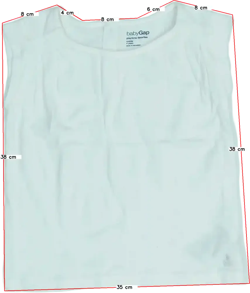 Fehér GAP Póló EU 104 / UK 4 év / US 4T/XS