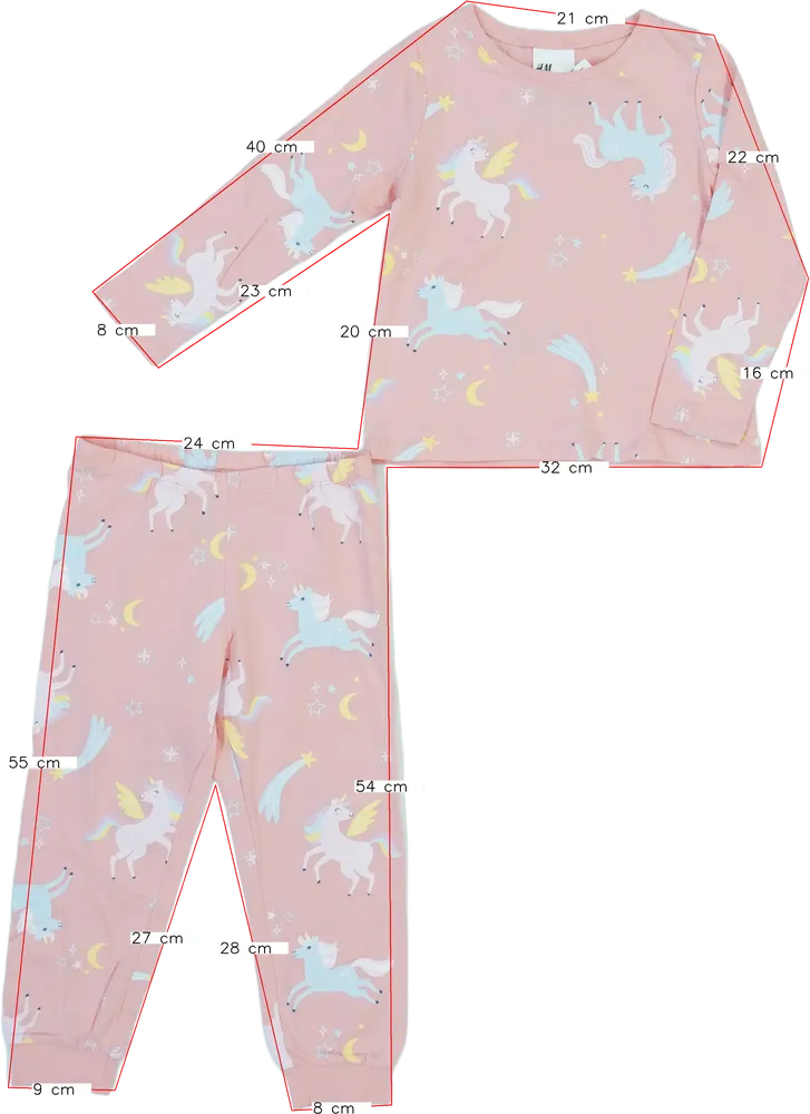 Többszínű H&amp;M Pizsama EU 104 / UK 4 év / US 4T/XS