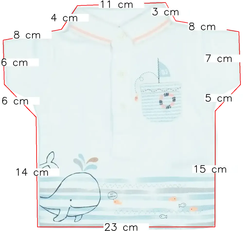 Fehér Nutmeg Galléros póló EU 50 / UK Újszülött / US Újszülött