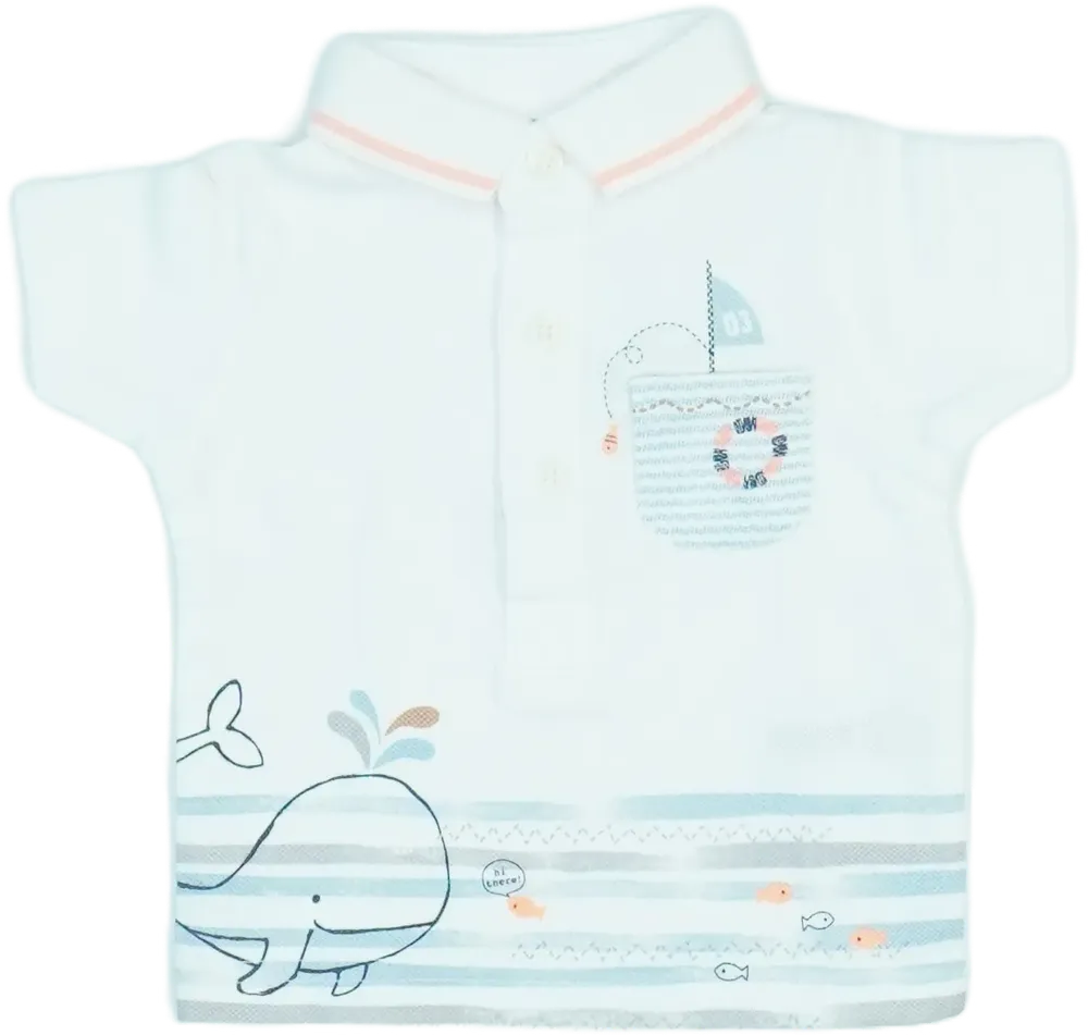 Fehér Nutmeg Galléros póló EU 50 / UK Újszülött / US Újszülött