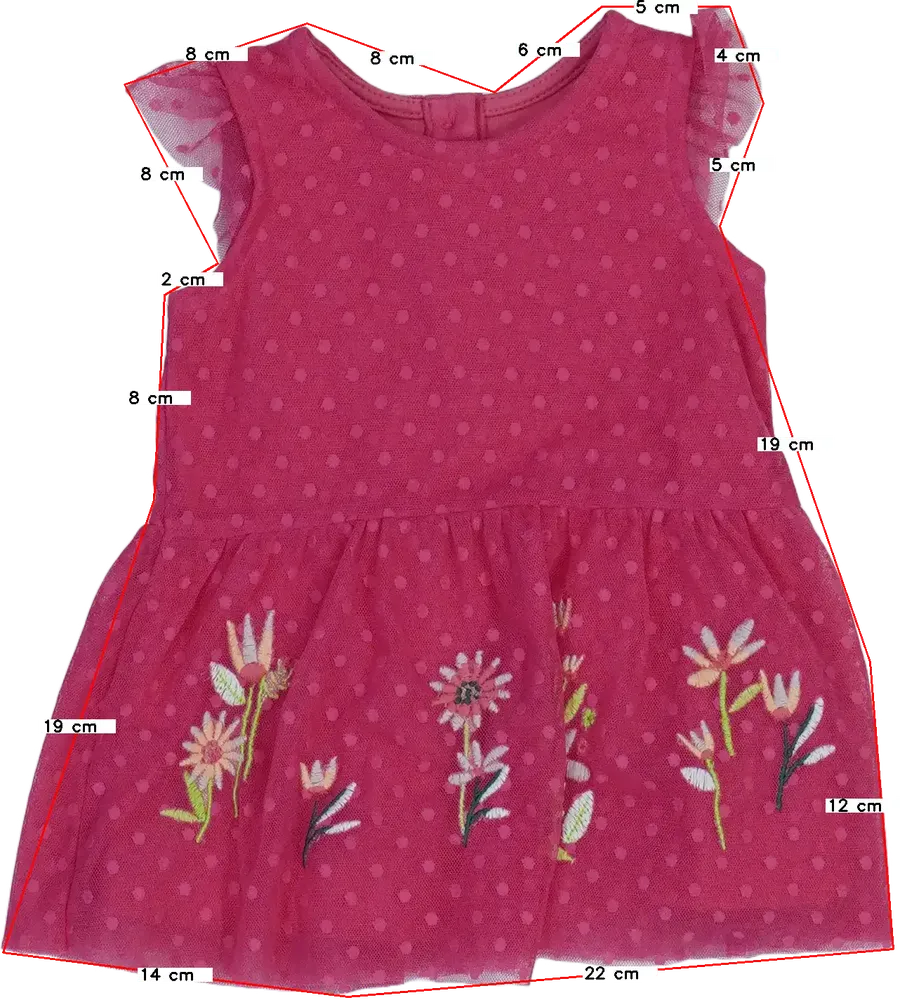 Rózsaszín Nutmeg Ruha EU 68 / UK 3-6 hónap / US 3-6 hónap