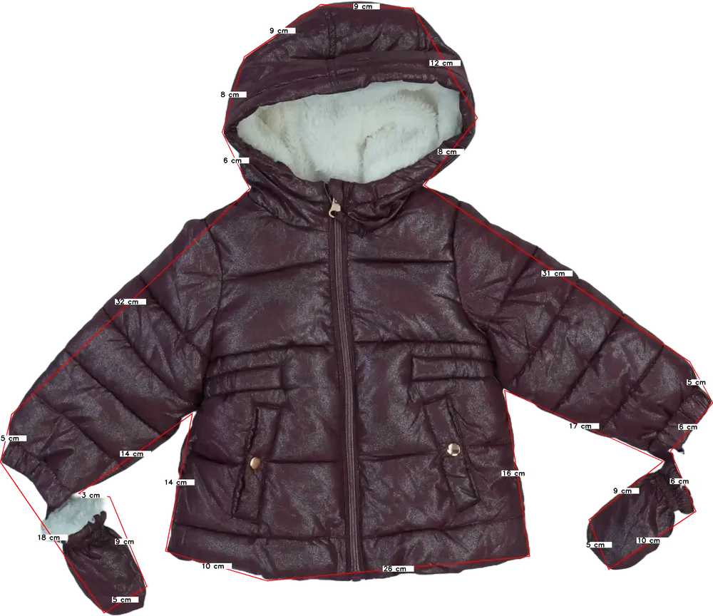 Bordó Nutmeg Télikabát EU 86 / UK 12-18 hónap / US 18 hónap