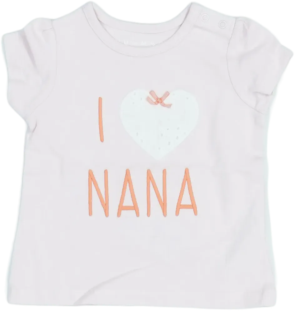 Rózsaszín Nutmeg Póló EU 68 / UK 3-6 hónap / US 3-6 hónap