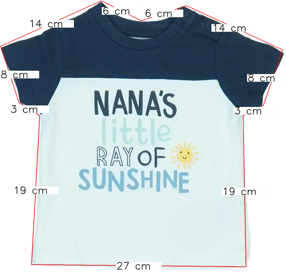 Többszínű Nutmeg Póló EU 74 / UK 6-9 hónap / US 6-9 hónap