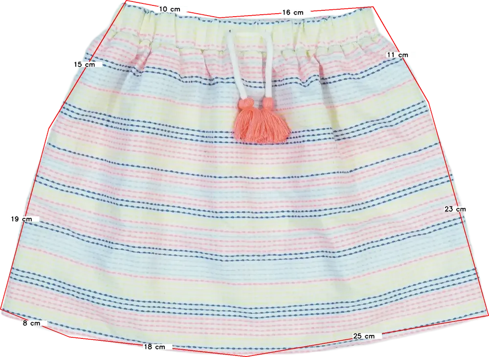 Fehér Nutmeg Szoknya EU 146 / UK 11 év / US 12 év/L