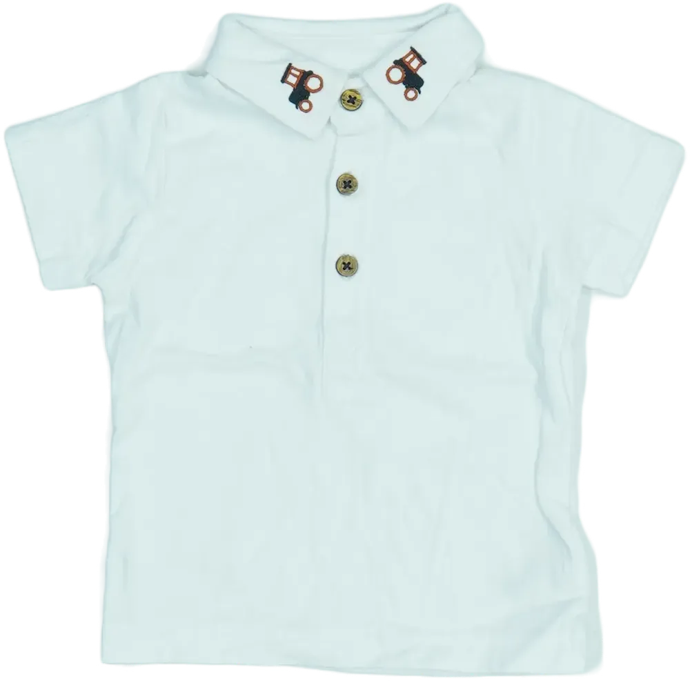 Fehér Nutmeg Galléros póló EU 46 / UK Koraszülött / US Koraszülött