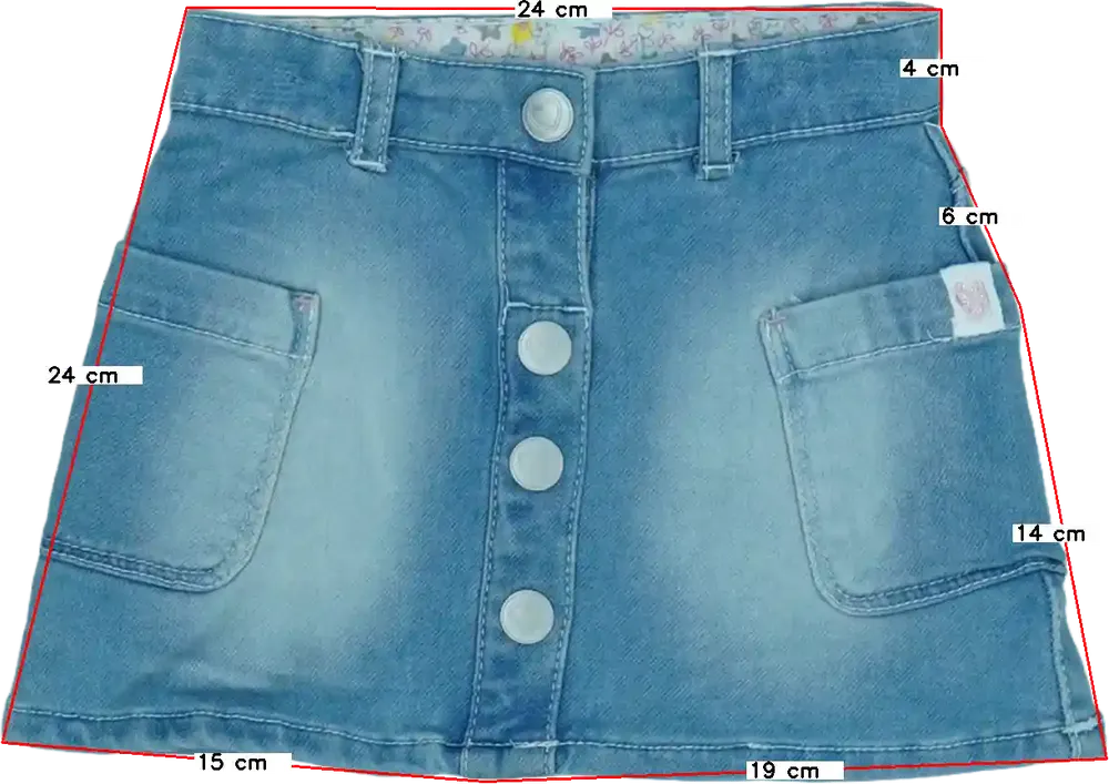 Kék Nutmeg Szoknya EU 92 / UK 2 év / US 2T