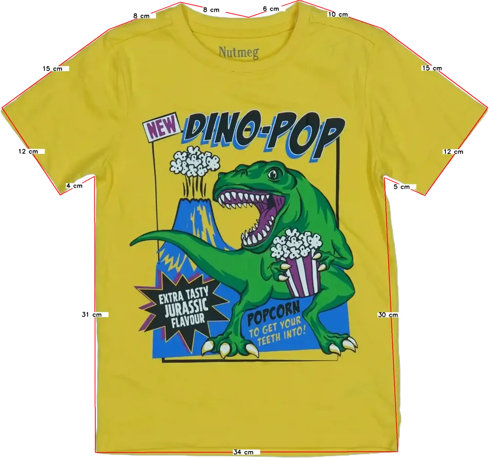 Sárga Nutmeg Póló EU 122 / UK 7 év / US 7 év/M