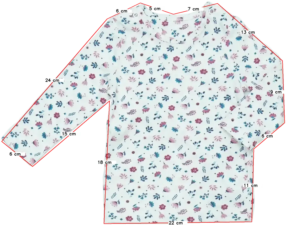 Fehér Nutmeg Hosszú ujjú felső EU 68 / UK 3-6 hónap / US 3-6 hónap