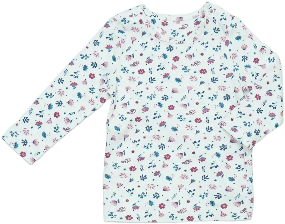 Fehér Nutmeg Hosszú ujjú felső EU 68 / UK 3-6 hónap / US 3-6 hónap