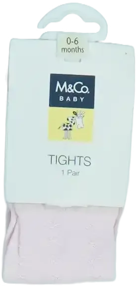 Rózsaszín M&amp;Co. Harisnya EU 68 / UK 3-6 hónap / US 3-6 hónap