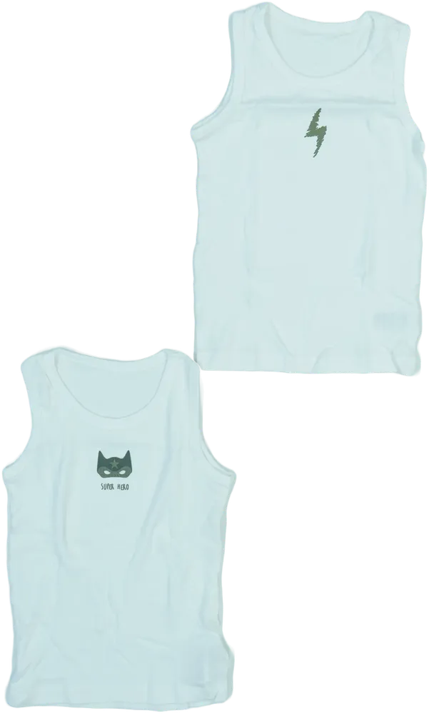 White Mothercare 2-piece set - Top EU 116 / UK 6 years / US 6 years/S