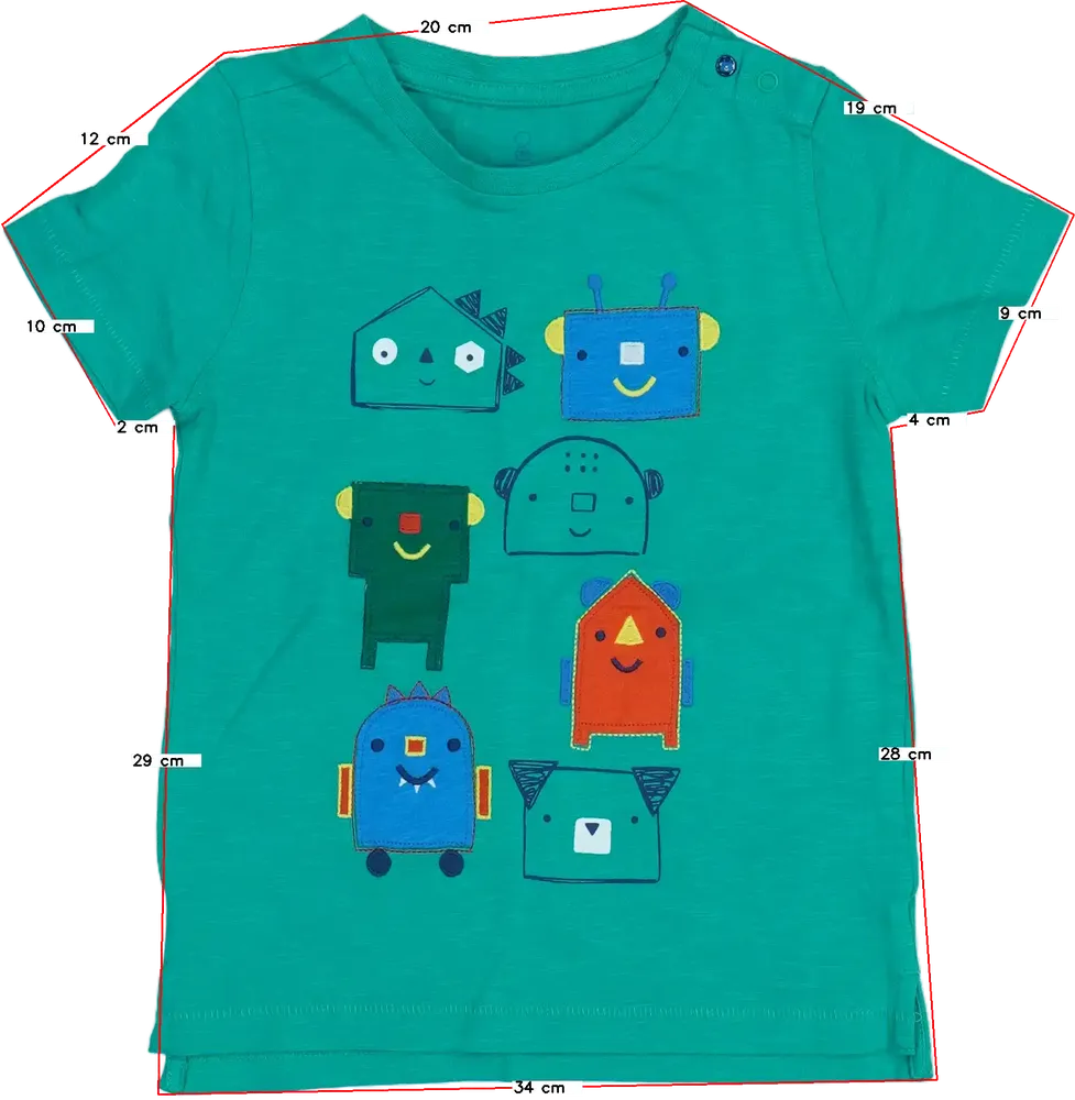 Zöld Mothercare Póló EU 110 / UK 5 év / US 5 év/XS