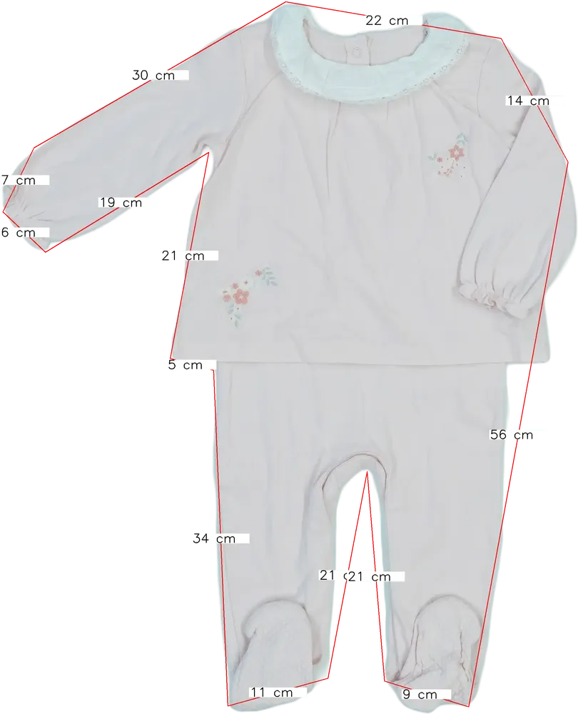 Rózsaszín Mothercare Hosszú ujjú rugdalózó EU 86 / UK 12-18 hónap / US 18 hónap